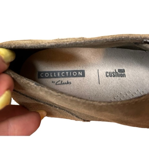 Clarks Hazen Charm Wedge Ankle Booties Womens Size 7.5M Suede Leather - Picture 7 of 9